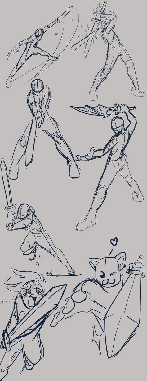 Ideas De Poses De Combate En Poses De Combate Dibujo De