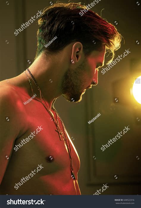 Profile Portrait Handsome Nude Man Stock Photo 648522316 Shutterstock