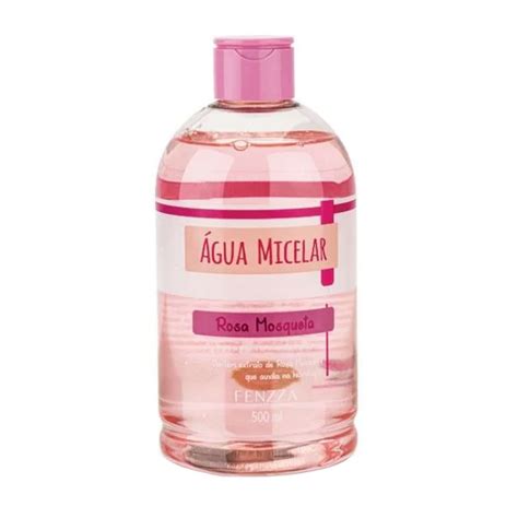 Água Micelar Rosa Mosqueta 500 ml Fenzza FZ51041 All Glow Makeup