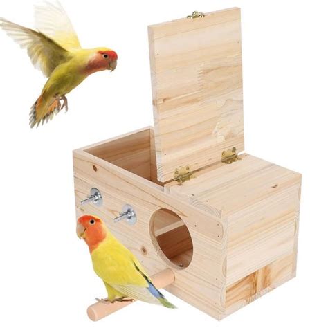 VGEBY Nichoir pour oiseaux Boîte d élevage d oiseaux Cage de