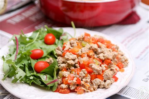 Organic Ground Turkey High Protein Low Carb Meal Colorful Recipes