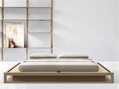 Shiro Tami Tatami Solid Wood Double Bed By Vivere Zen