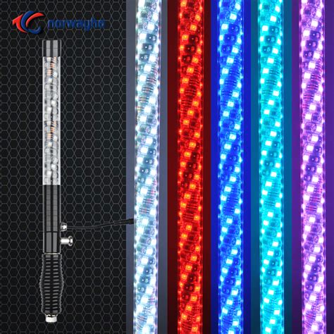 Nwh Dwrgb Double Wrapped Led Whip Rgb Color For Heavy Duty Driving