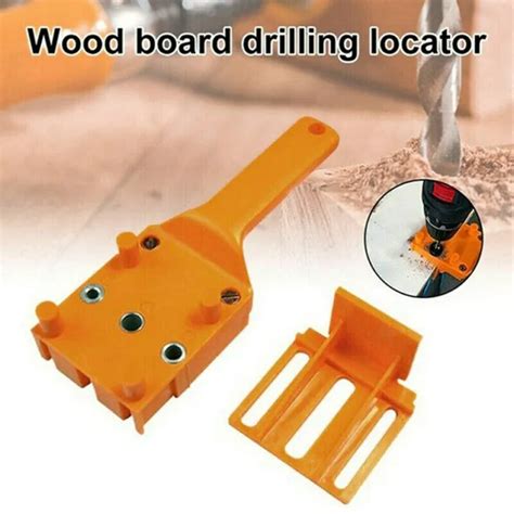 Handheld Woodworking Guide Doweling Jig Hole Drill Wood Dowel Drilling