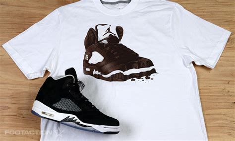 Air Jordan 5 "Oreo" x Jordan Retro 5 Oreo T-Shirt | SportFits.com