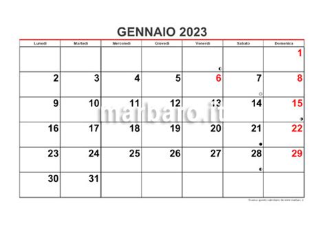 Calendario 2023 Mensile In Pdf Da Stampare Scaricalo Adesso