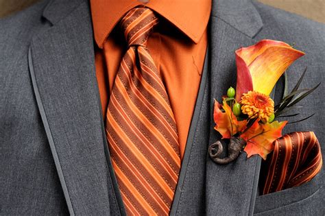 Orange Calla Lily Boutonniere