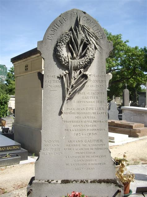 Tombe Armand Gautier Cimeti Re Du Montparnasse