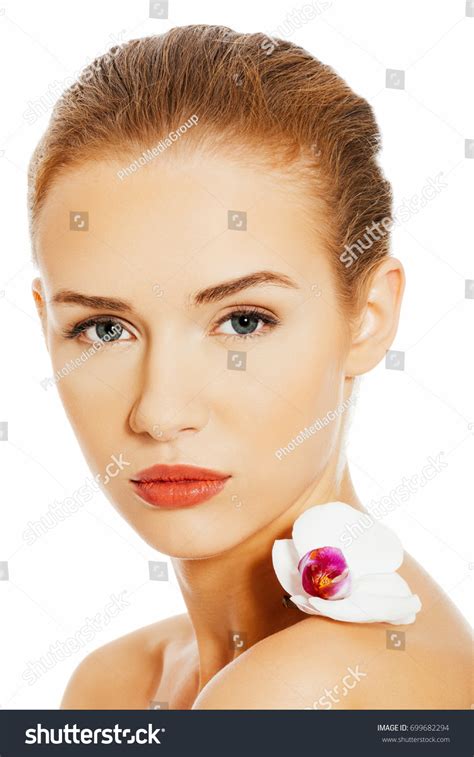 Nude Naked Woman Having White Flower Stock Photo Shutterstock