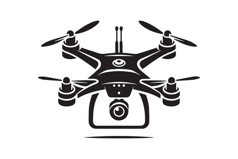 Drone Silhouette Illustration Artwork 47535529 Vector Art at Vecteezy