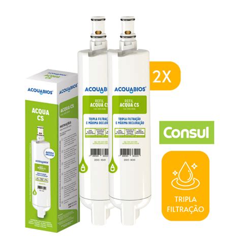 Kit Filtro Refil Purificador Consul Gua Bebedouro Facilite Acqua Cs