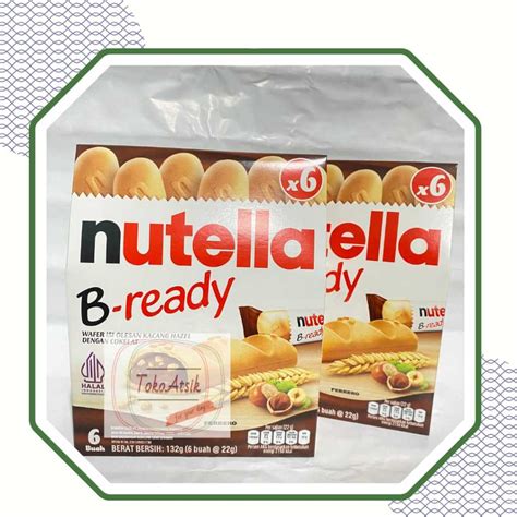 Jual Nutella B Ready Snack Biskuit Nutella 132G Isi 6 Pcs