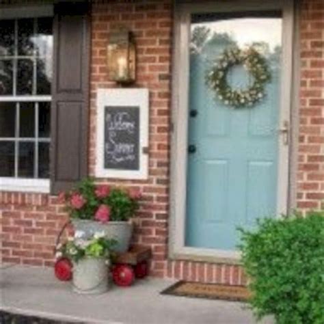 44 Fantastic Front Porch Decor Ideas ROUNDECOR Brick House Front