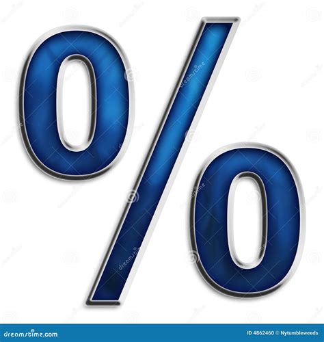 3D Percent Sign Stock Photo - Image: 4862460