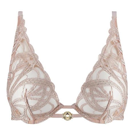 Soutien Gorge Triangle Armatures Ultra Plunge Nude Aubade Lemon Curve