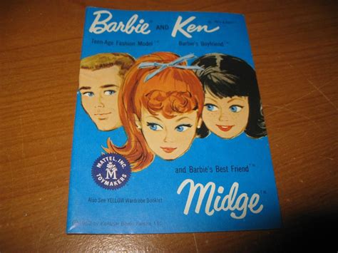 Vintage Blonde Midge Barbie W Teeth In Original Swimsuit Box Booklet
