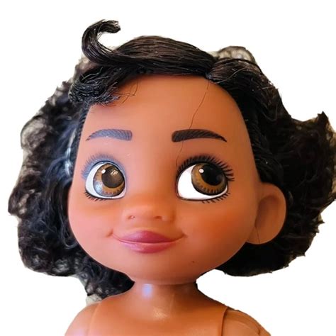 Disney Toys Moana Mini Princess Doll Disney Animators Collection Nude To Dress Jointed