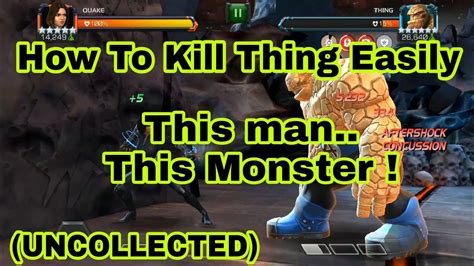 How To Kill Thing Easily This Manthis Monster Uncollected Mcoc Youtube