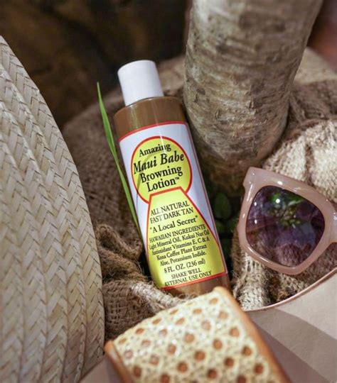 PRE ORDER AMAZING BROWNING TAN LOTION BY MAUI BABE 8FL OZ 236 ML ALL NATURAL LONG LAST