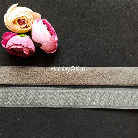 Лента липучка 2,5*100 см, цвет серый, арт. 903-1m – ХоббиОК