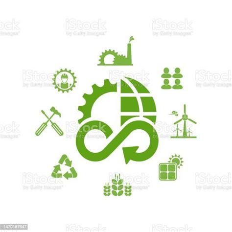 Circular Economy Icons Stock Illustration Download Image Now Circular Economy Computer