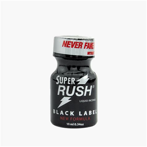 Super Rush Black Label Poppers Small Bottle 10 Ml Poppers Sale Buy