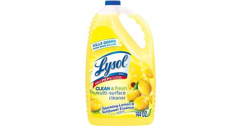 Lysol Clean And Fresh Multi Surface Cleaner Sparkling Lemon And Sunflower