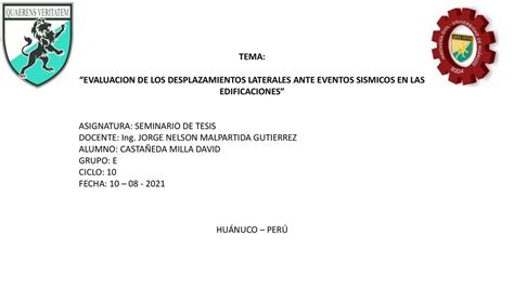 Comportamiento De Asentamiento Diferencial En Las Estructuras Ricki