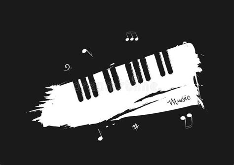 Black And White Piano Wallpaper