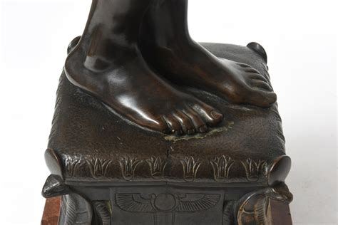 Large Egyptian Nude Woman Bronze Sculpture of Cleopatra by Michael Mörtl at stDibs cleopatra