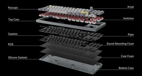 Keychron Gaming Keyboard Q Hot Swap Rgb Backlight Knob Grey Frame A Blue Switch Th