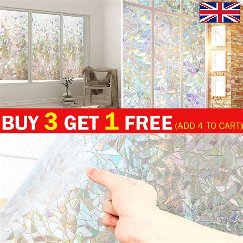 Bubble Free Frosted Window Film Self Adhesive Etched Privacy Glass