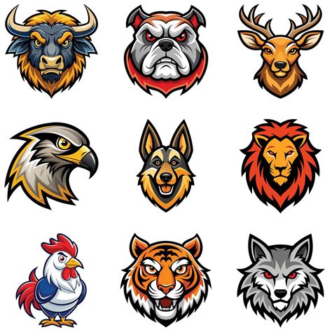 Most Popular Animal Mascots and Their Symbolism 58232077 Vector Art at