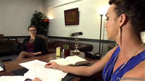 TS Lawyer Anal Fucks MILF In The Office