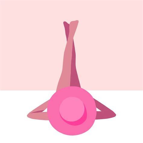 Belle Fille Allong E Sur La Plage Style Plat Vacances D T Belle Fille Sexy En Bikini Et