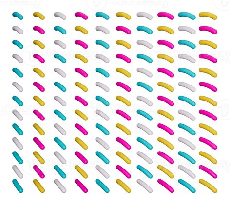 Pattern Of Colorful Sprinkle 3d Illustration 24990586 PNG