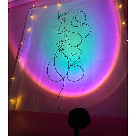 Mua Đèn hoàng hôn sunset siêu HOT TIKTOK có mika chuyển đổi màu đèn led trang trí chụp ảnh