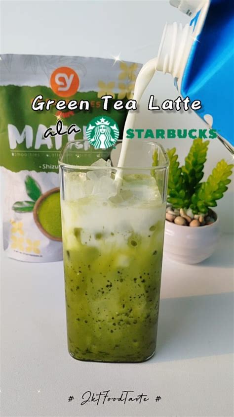 5 Resep Matcha Latte Ala Starbucks Enak Bikinnya Mudah Dan Ekonomis