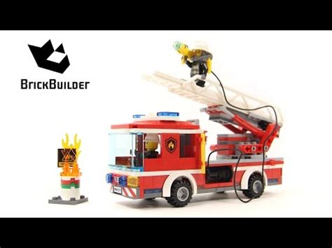 LEGO CITY 60107 Fire Ladder Truck Speed Build For Collecrors