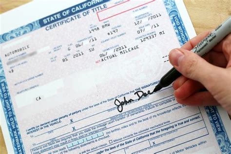 How To Sign A California Title My Pro Street