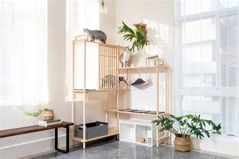 These Modular Cat Tree Integrated With Your Interior Homemydesign