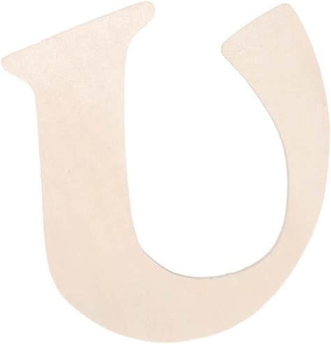 Darice 9130 U Fancy Wood Cutout Letter U 5 Inch