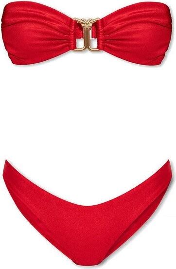 Zimmermann Raie Knot Trim Bikini Set ShopStyle Two Piece Swimsuits