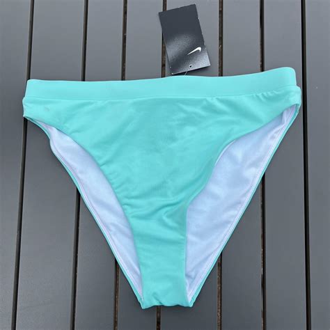 Nike Swim With Logo Bikini Bottoms Size L Uk M New Depop