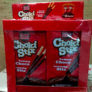 Biskuit Stik Salut Cokelat Choki Choki Choki Stix Cekbpom