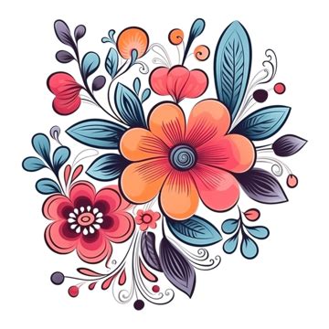 Flower Doodle Art Png Vector Psd And Clipart With Transparent