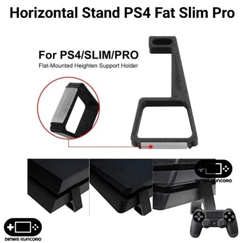 Jual Horizontal Stand PS4 Fat Slim Pro Holder Bracket Dudukan Base