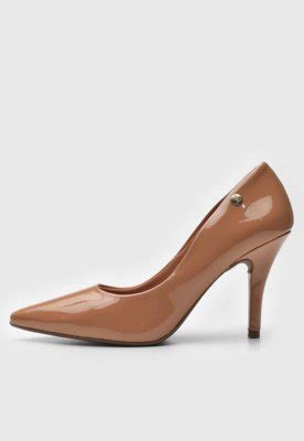 Scarpin Vizzano Verniz Nude Compre Agora Dafiti Brasil