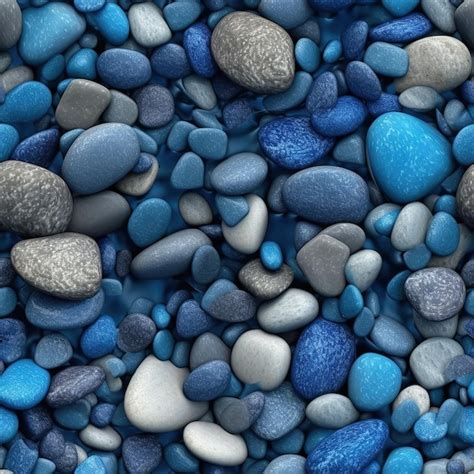 Premium Ai Image Colorful Smooth Stones