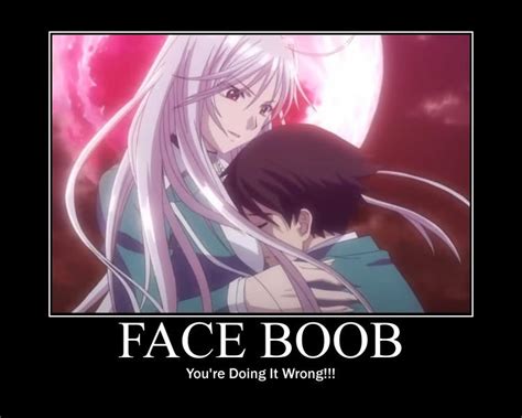 Rosario Vampire Face Boob By Awesomeprussia2345 On Deviantart